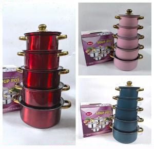 16-24cm 5psc color tube ear pot