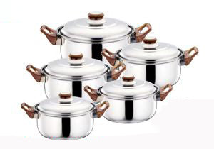 16-24cm Chinese style five piece set with magnetic wood grain ears