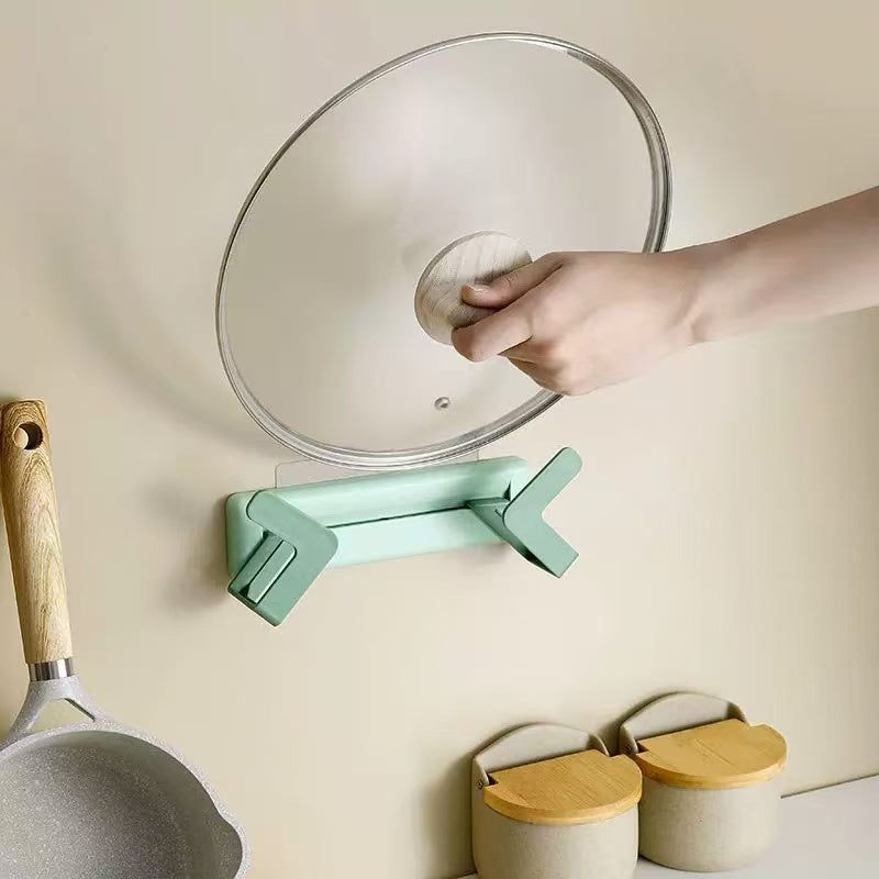 Multi functional pot lid rack