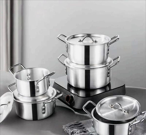 7-piece aluminum pot set